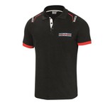 Men's Sparco Martini Logo black polo shirt