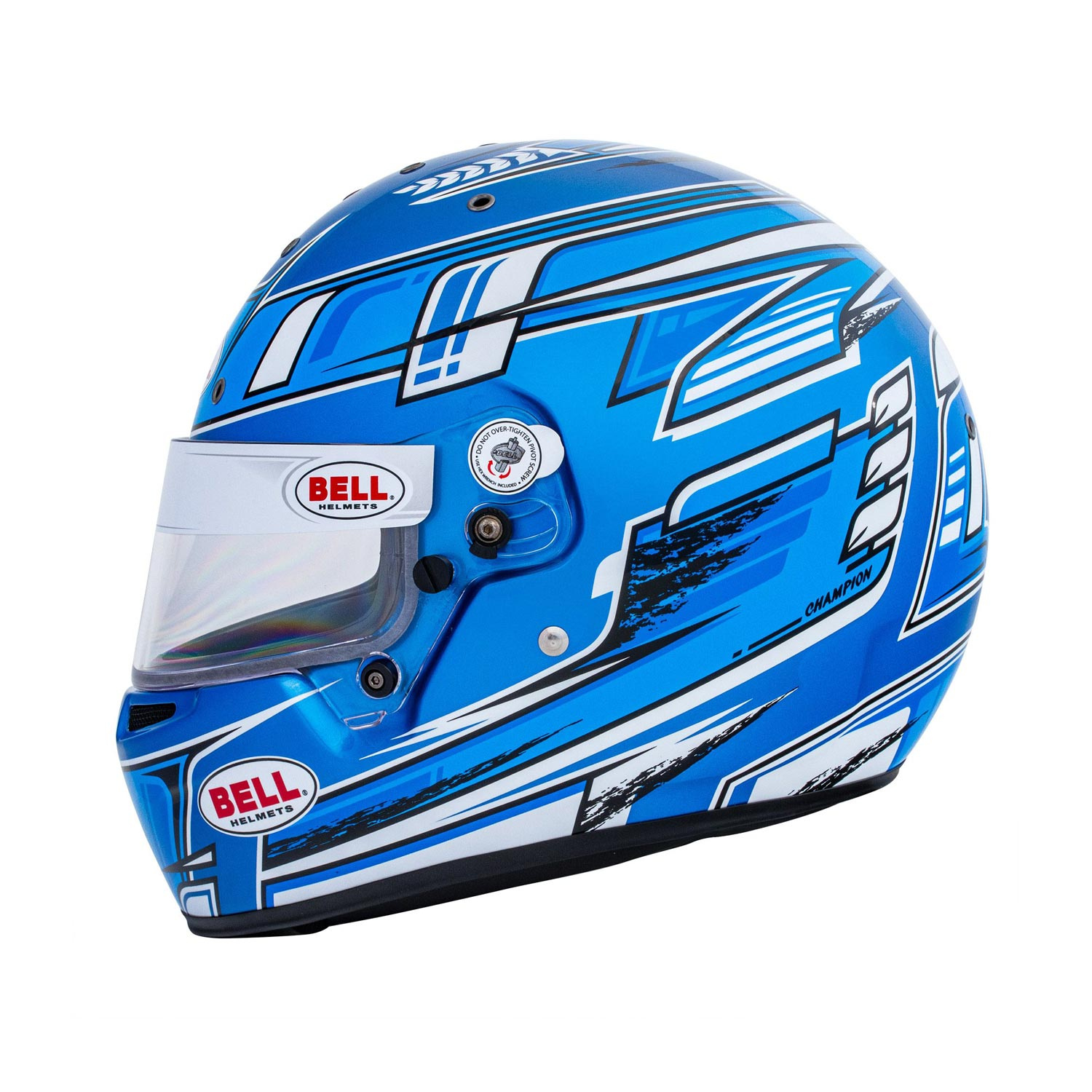 Bell KC7CMR Champion Full Face Helmet Blue Blue Helmets \ Full Face
