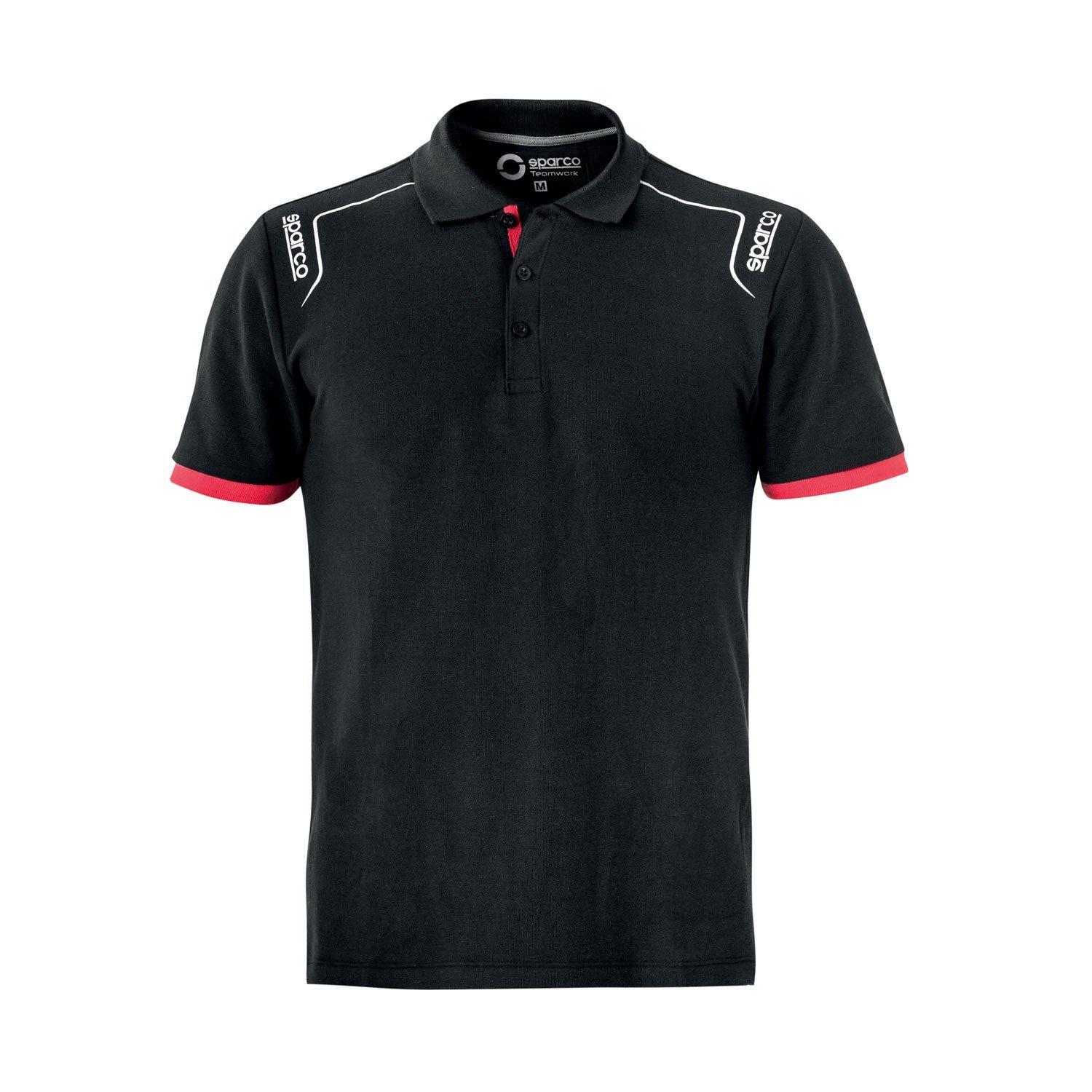 Men's Sparco PORTLAND black polo shirt Black Polo Shirts \ Men's