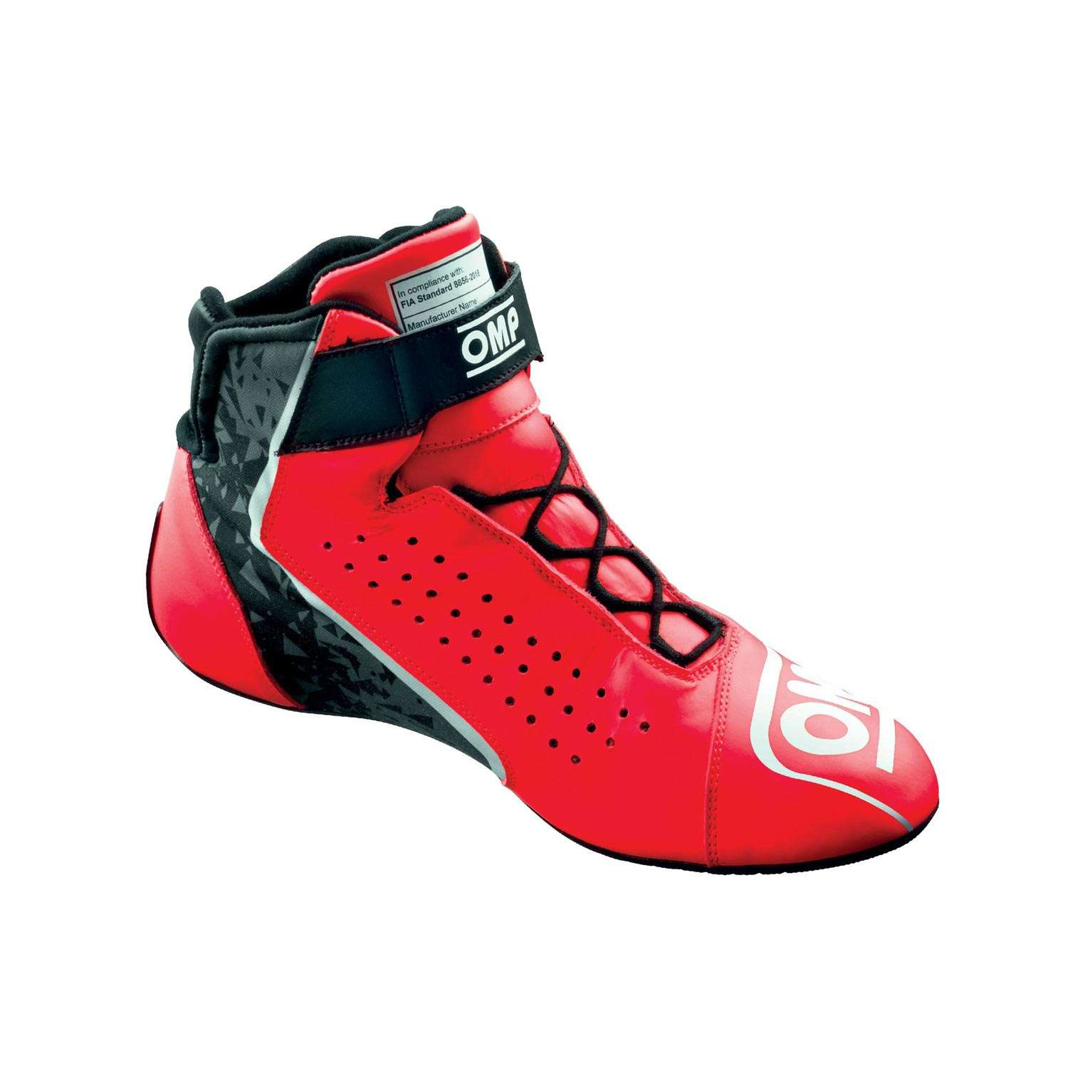 OMP ONE EVO X Racing Shoes Red FIA Red Shoes with FIA homologation Rallymerchandise.eu