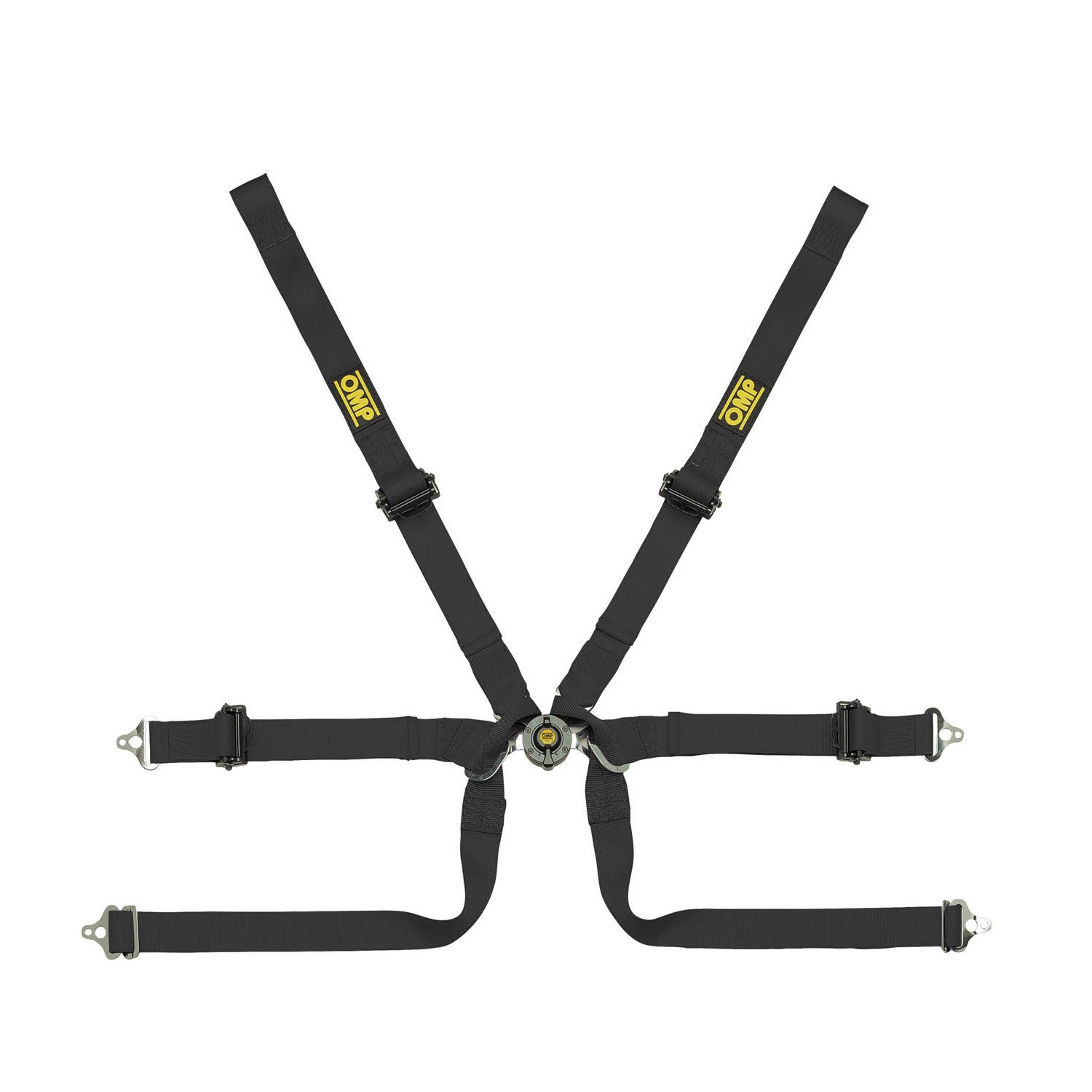 OMP TECNICA Formula 6 point Safety Belts black Seat belts \ with