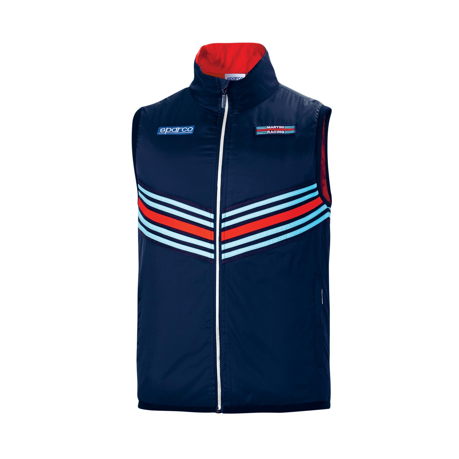 Sparco Mens Martini Racing Stripe Gilet navy blue Navy blue Gilets