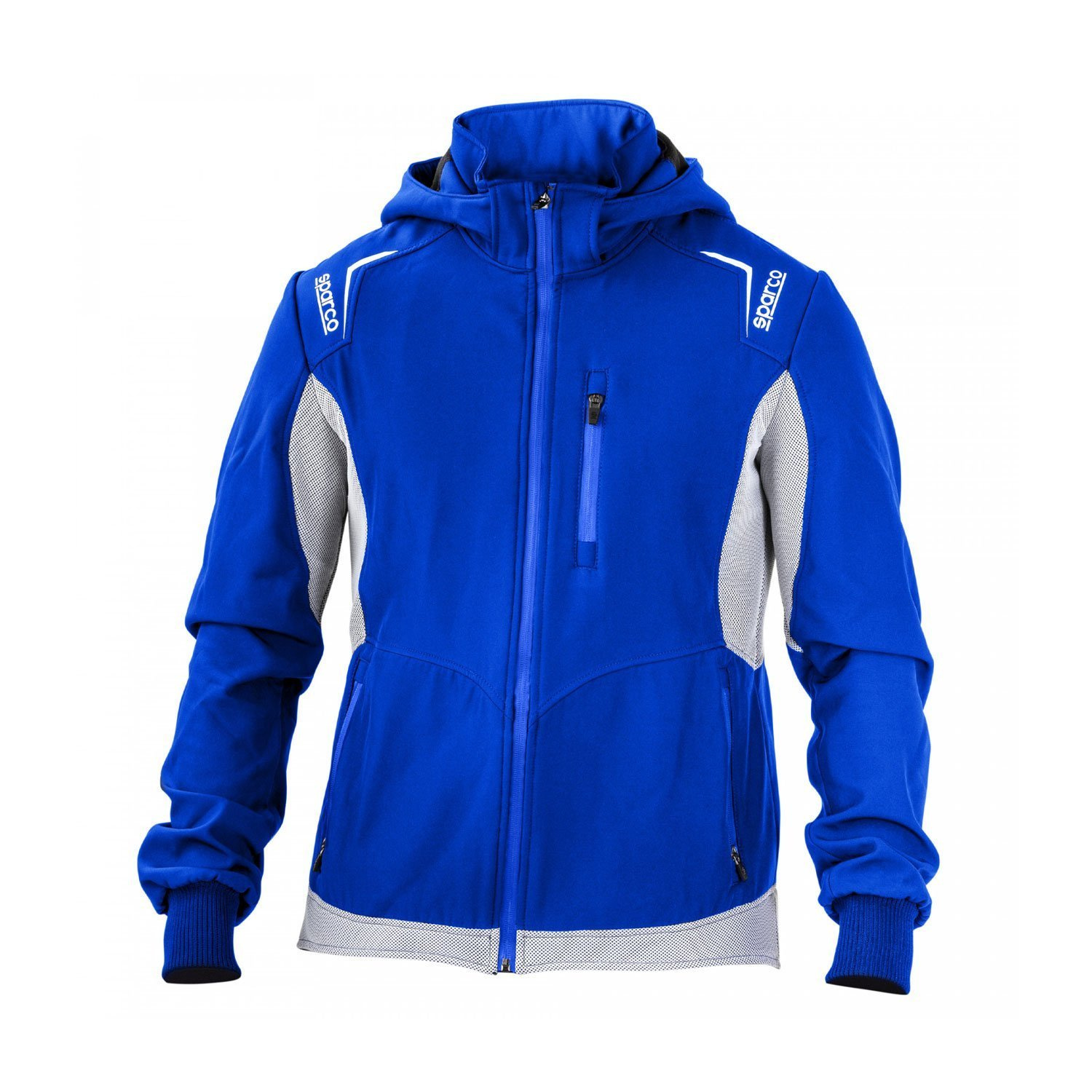 Sparco Mens TOP TECH Softshell Jacket Blue Blue Wind Jackets