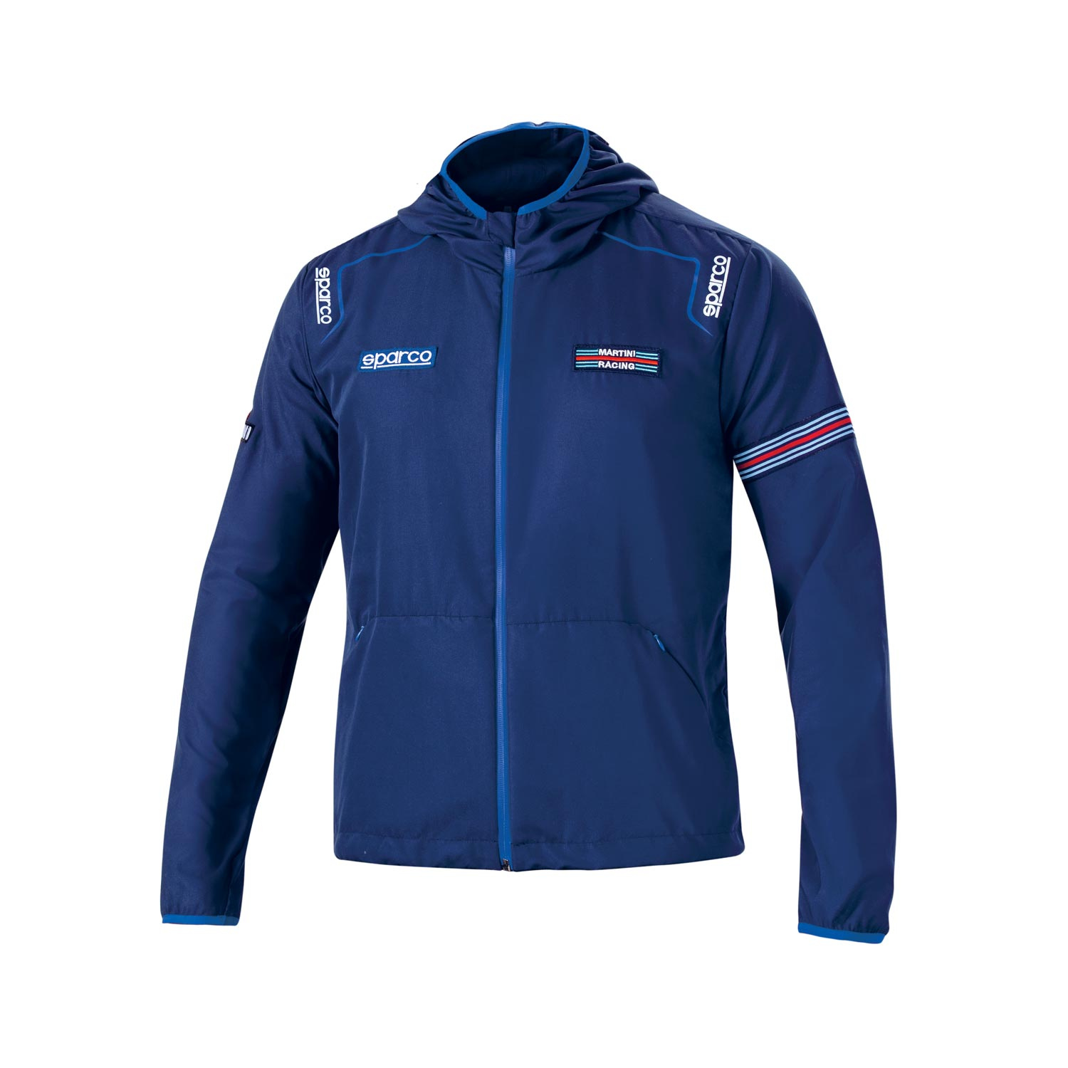 Sparco Mens WILSON Martini Racing Jacket navy blue Wind Jackets \ Men