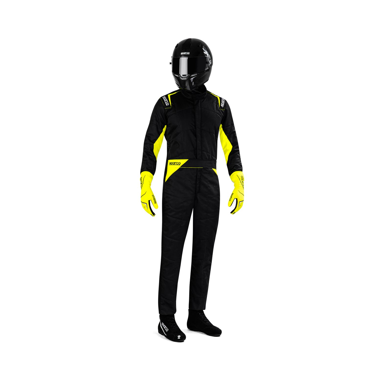 Sparco SPRINT MY22 Race Suit Black/Yellow (FIA) Yellow Black Rally