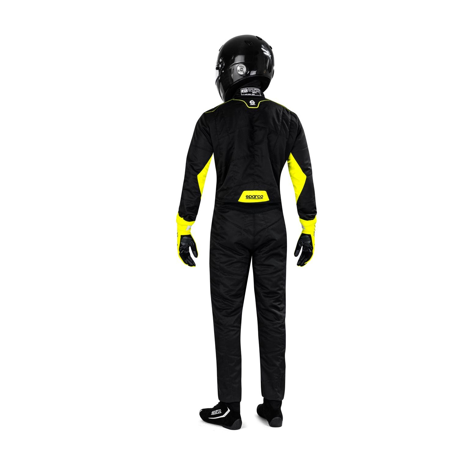 Sparco SPRINT MY22 Race Suit Black/Yellow (FIA) Yellow Black Rally