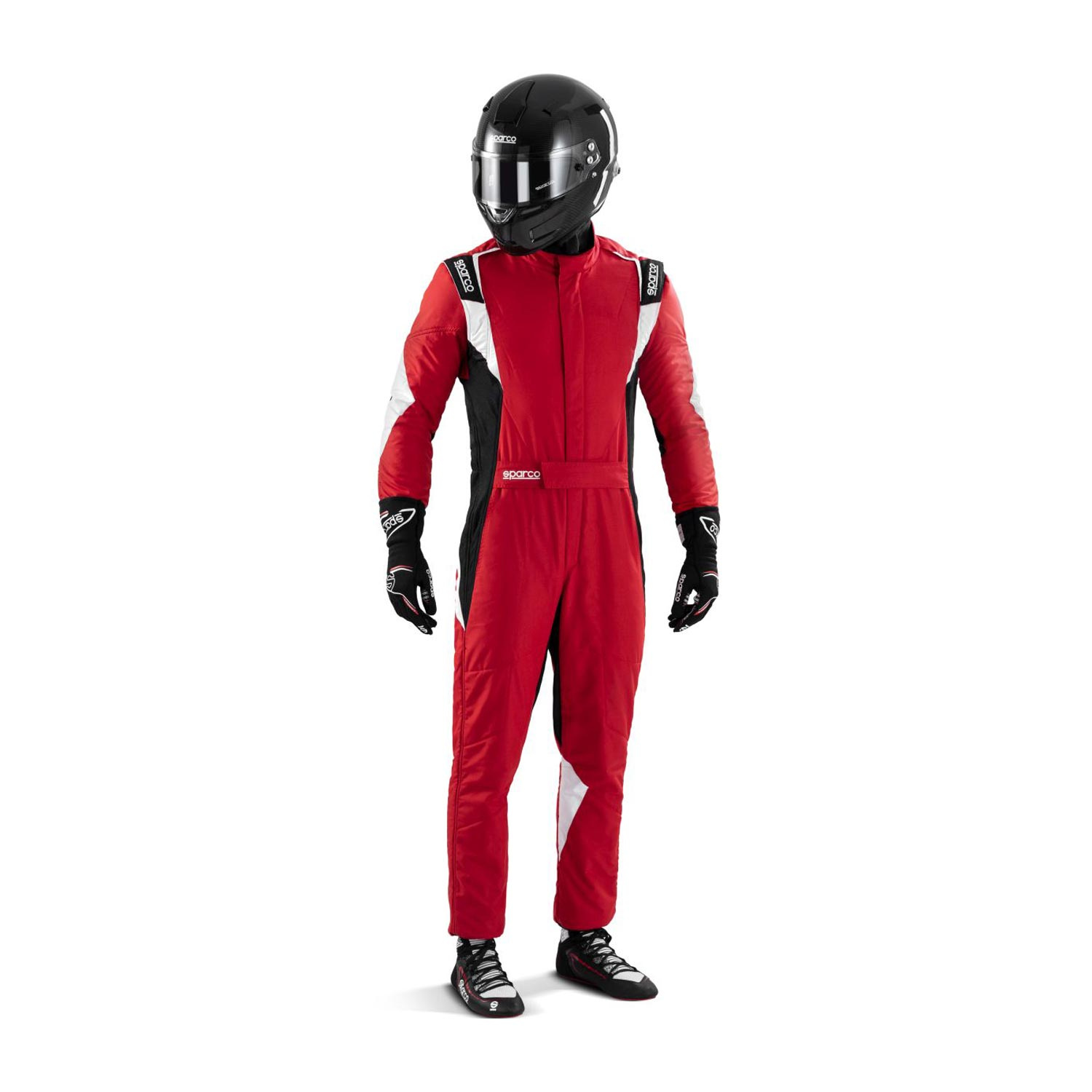 thumbnail image 2 of Sparco Thunder Advanced Kart Suit Black / Red - Zamp Helmets UK 2 of 14