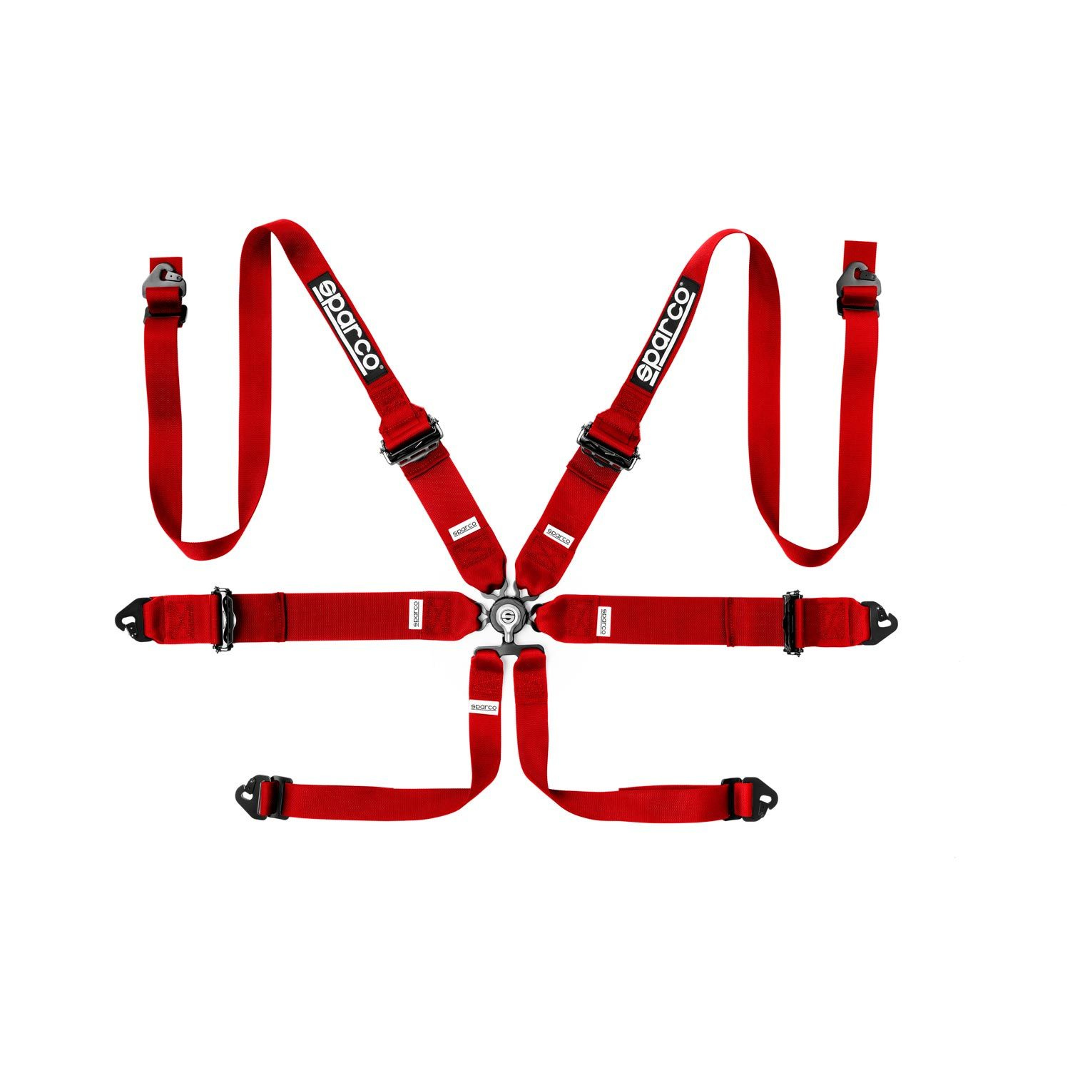 Sparco Safety Belts 6 - points 04818RHAL1 Red (with homologation FIA)