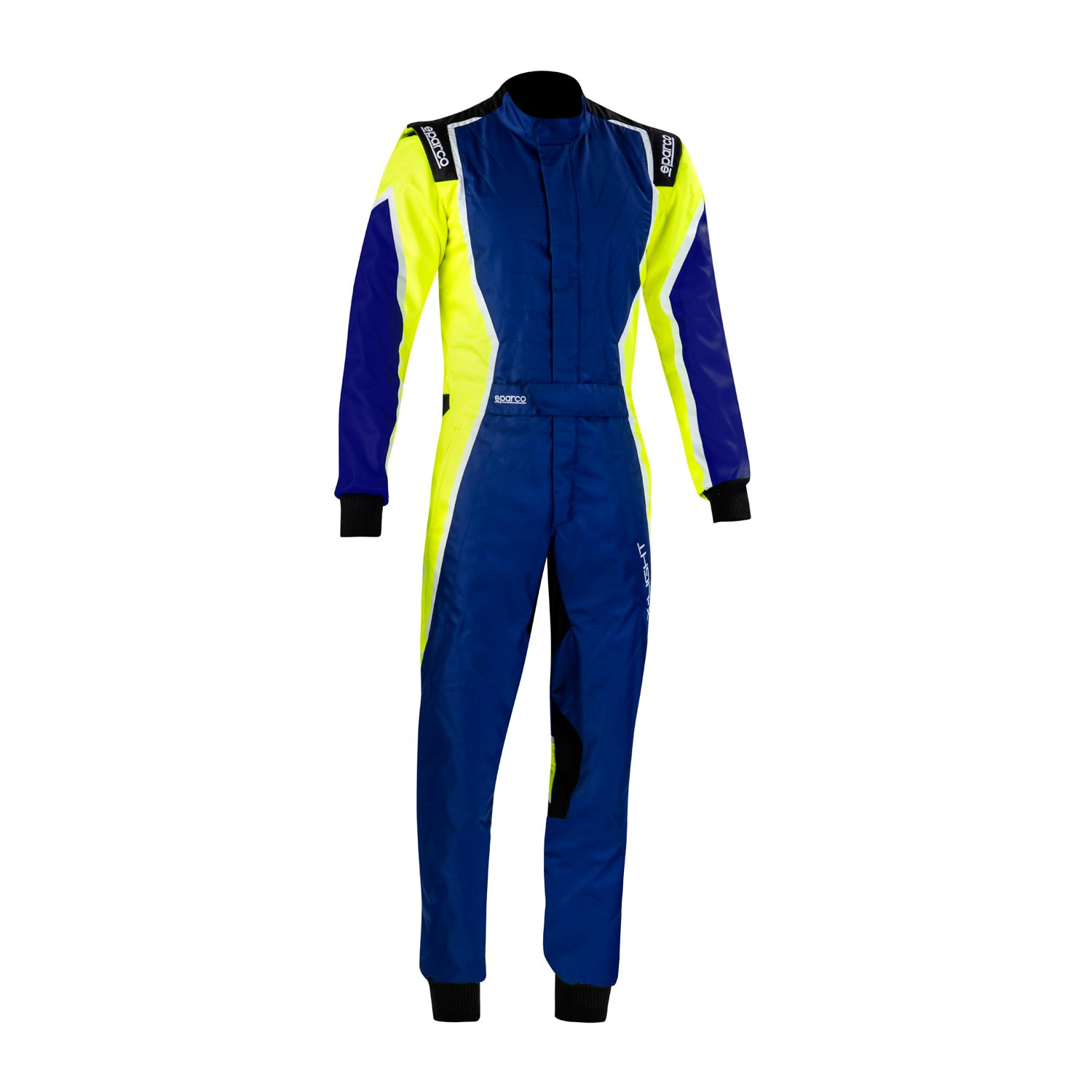Sparco XLIGHT K MY22 Karting Suit blueyellow (CIKFIA) Yellow Blue Rally Suits \ Karting