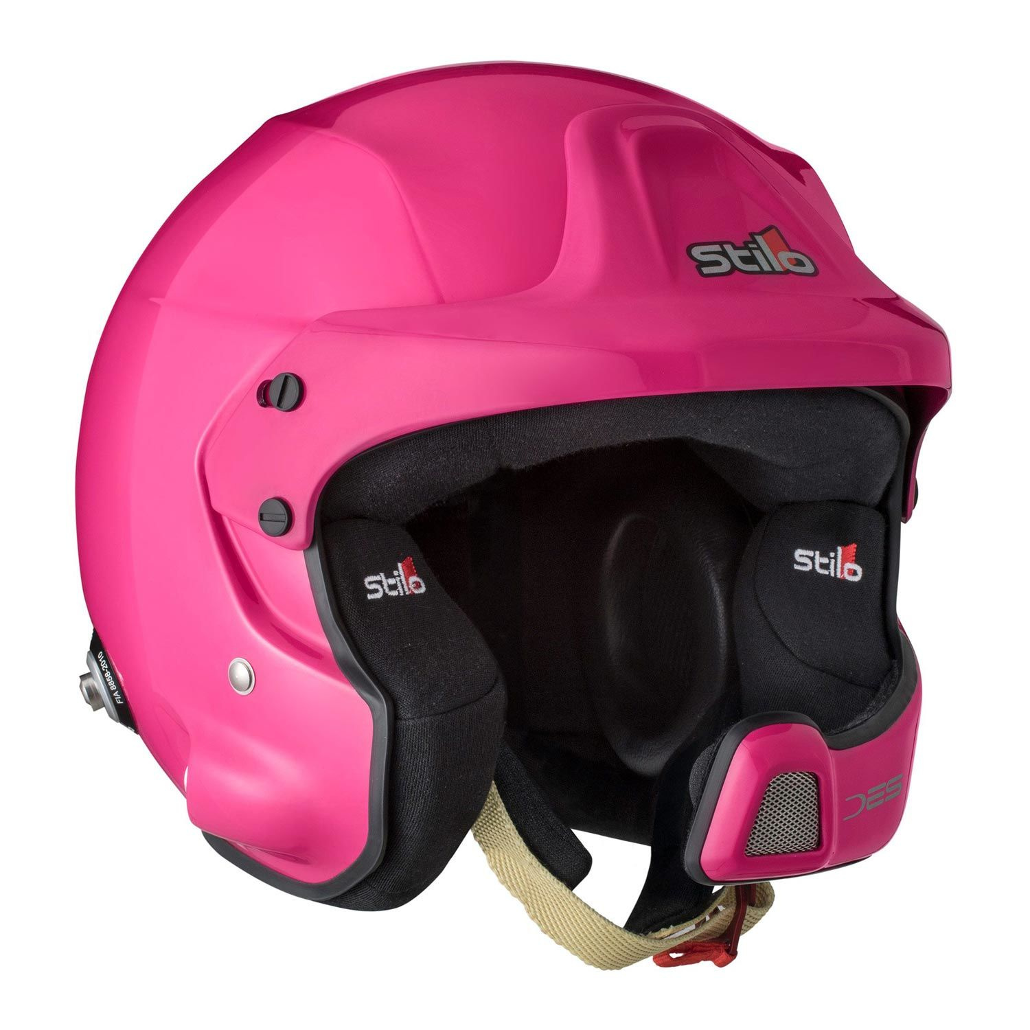 Stilo WRC DES Rally Open Face Helmet Pink (Snell FIA) Helmets \ Open