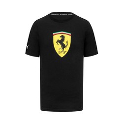 2024 Ferrari F1 Mens Shield T-shirt black