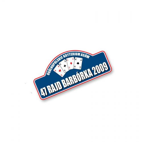 Barbórka Rally 2009 Sticker Small