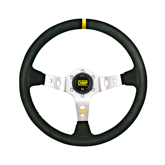 OMP CORSICA SILVER Suede Steering Wheel