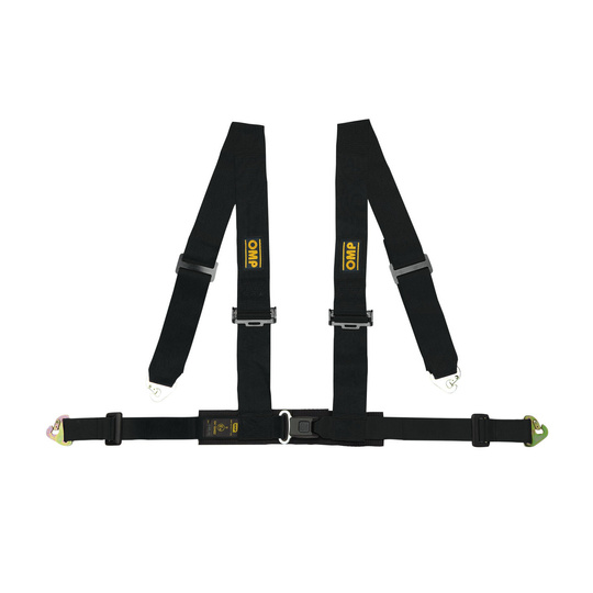 OMP Racing 4 - points Safety Belts ECE, DA508 Black