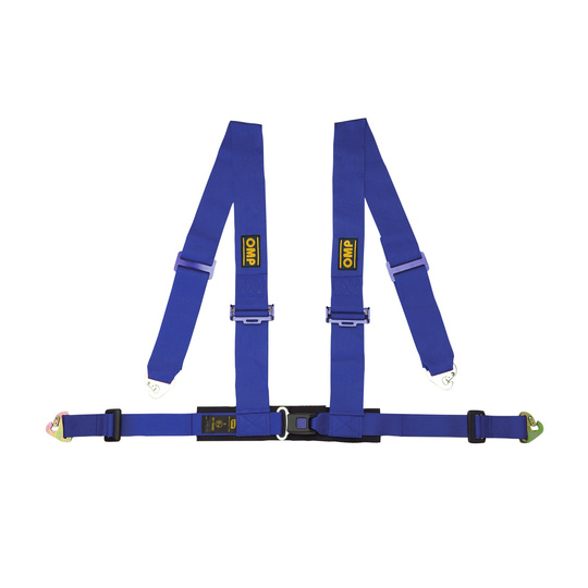 OMP Racing 4 - points Safety Belts ECE, DA508 Blue