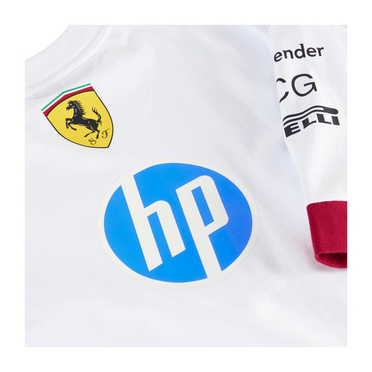 Scuderia Ferrari F1 Drivers Oversized Team T-shirt White