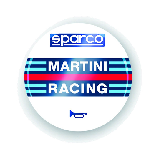 Sparco Martini Racing Horn Button Emblem