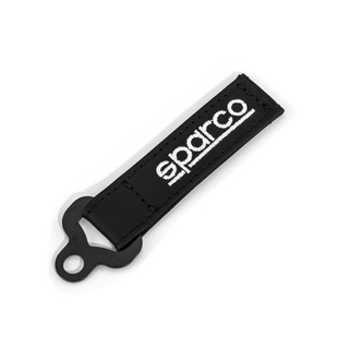 Sparco Leather Keyring Black