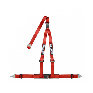 Sparco Club H-3M Dual 3-Point Harness Red (ECE)