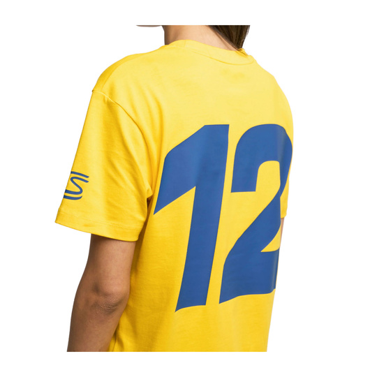 2025 Ayrton Senna F1 Mens Hashtag T-Shirt yellow