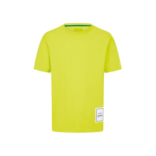 2025 Aston Martin F1 Men's Logo Lime T-Shirt