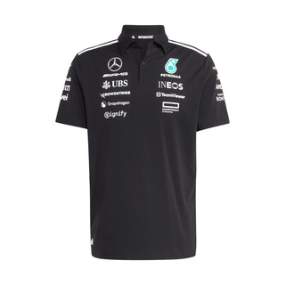 2025 Mercedes AMG F1 Mens Team Polo shirt black