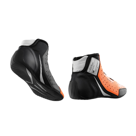 OMP ONE EVO X R Racing Shoes Orange-Black (FIA )