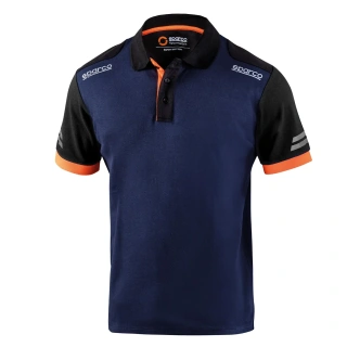 Sparco TECH Mens Poloshirt navy/orange