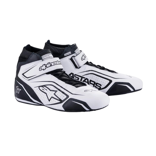 Alpinestars Tech 1-T V3 Shoes White/Black (FIA)