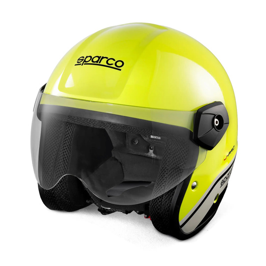 Sparco J-PRO Open Face Helmet yellow-grey
