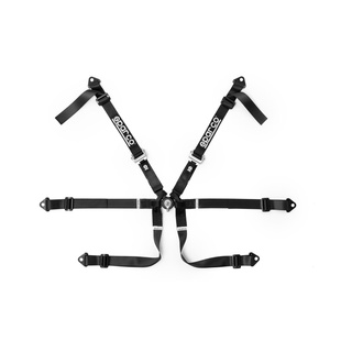 Sparco FORMULA H-8 6 - points safety belts black (FIA)