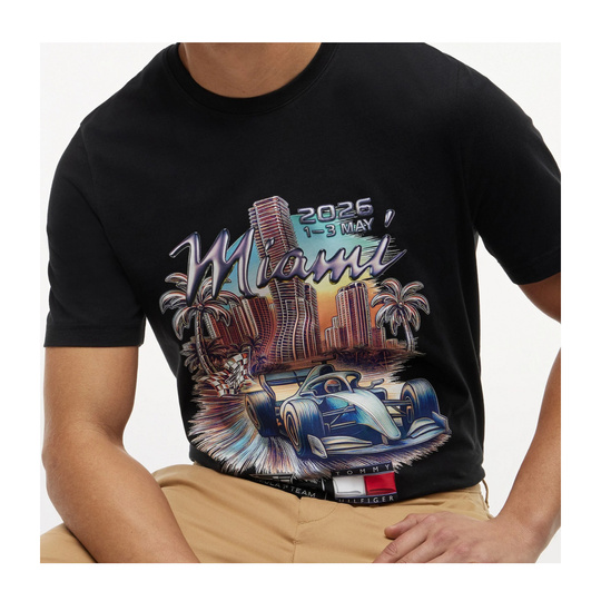 2026 Cadillac F1 Miami Graphic T-shirt Black