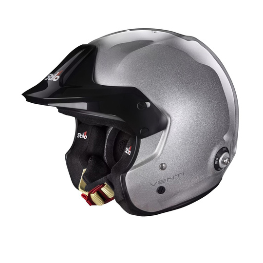 Stilo Venti Trophy Jet Hans Helmet Silver (FIA)