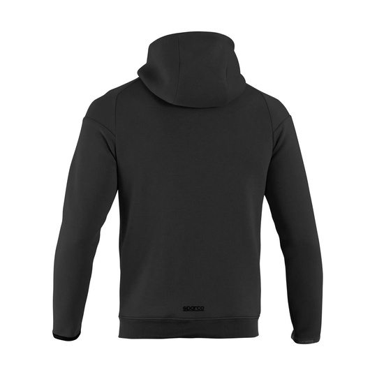 Sparco Full Zip MY25 Mens Hooded Sweatshirt black