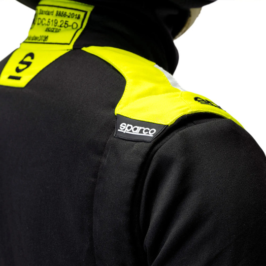 Sparco SPRINT Advanced Race Suit Black-Yellow (FIA)
