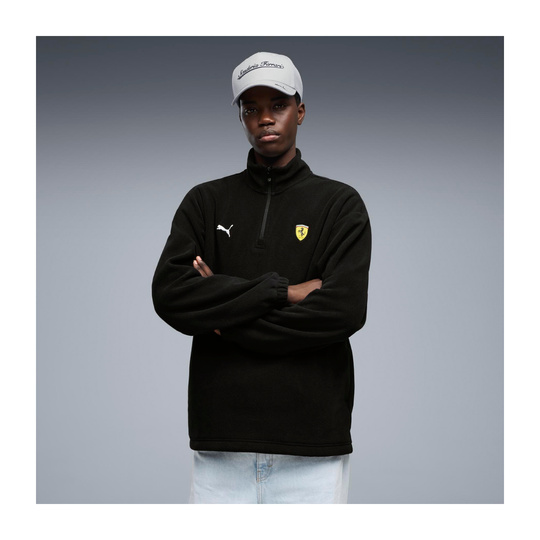 2026 Scuderia Ferrari F1 1/4 Zip Sweatshirt Black