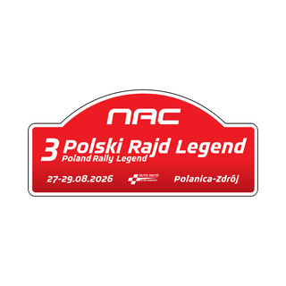 3 Polski Rajd Legend 2026 Large Souvenir Sticker