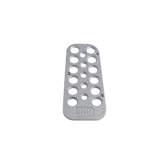 OMP Driver Left Footrest Silver