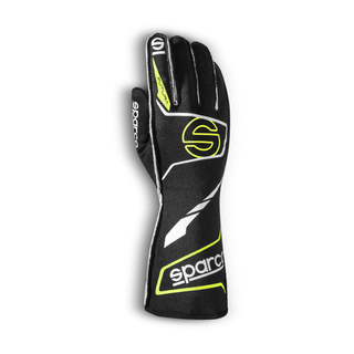 Sparco Futura Racing Gloves Black/Yellow (FIA)