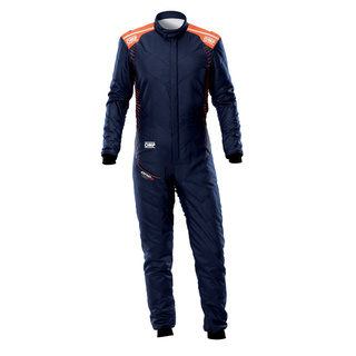 OMP ONE-S AIR Race Suit Navy Blue/Orange (FIA)