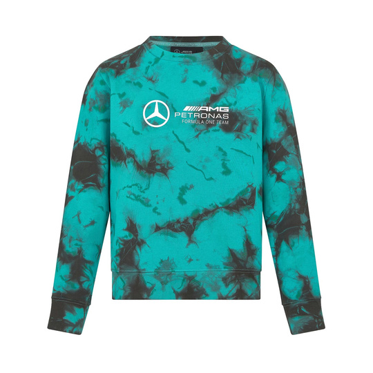 Mercedes AMG F1 Crew Neck Tie Dye Sweatshirt