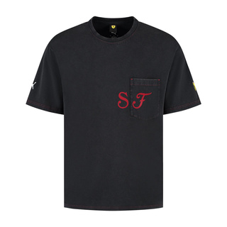 2025 Ferrari F1 Men's Graphic Black T-shirt