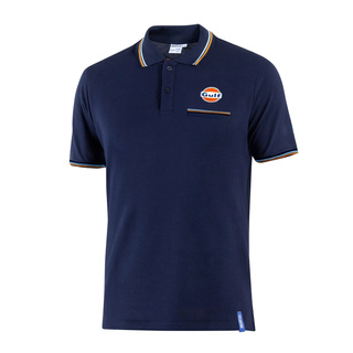Sparco Gulf Pocket Polo Shirt Navy Blue