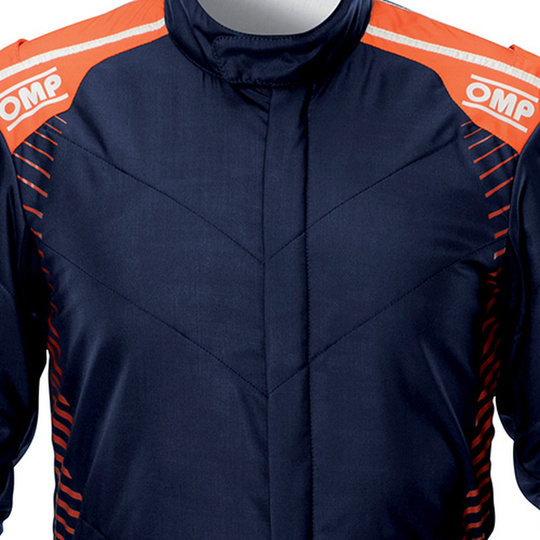 OMP ONE-S AIR Race Suit Navy Blue/Orange (FIA)