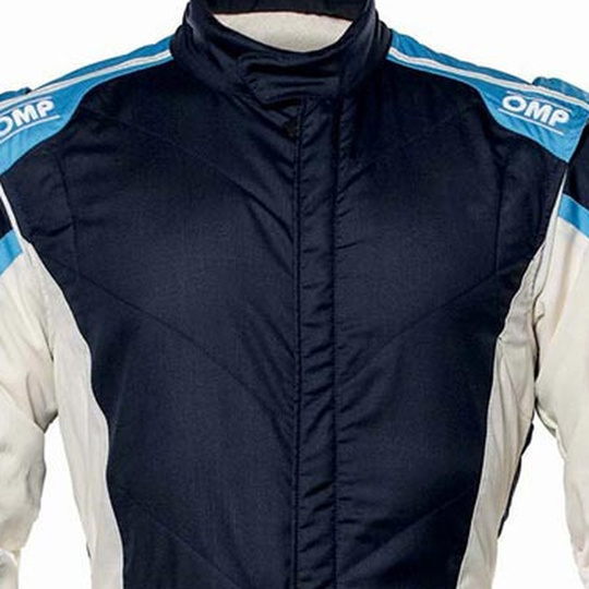 OMP Tecnica EVO MY23 Race Suit Navy Blue/White (FIA)