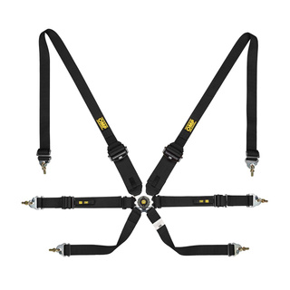 OMP Saloon Endurance 6 - point Safety Belts black