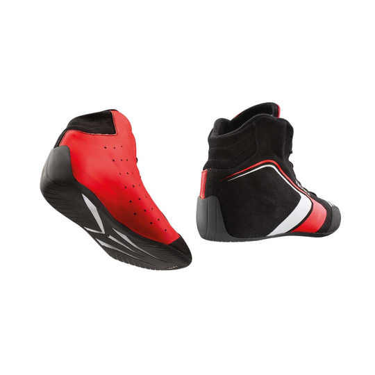 OMP Tecnica MY21 Racing Shoes Black/Red (FIA)
