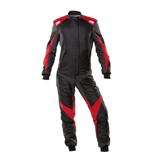 OMP ONE EVO X Racing Suit Black/Red (FIA homologation)