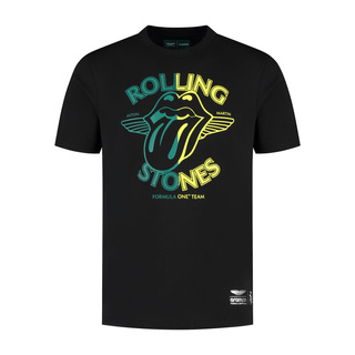 2025 Aston Martin F1 Men's Rolling Stones T-Shirt