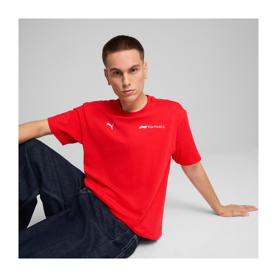 2025 Formula 1 Men's Essential Relaxed Logo Red T-shirt